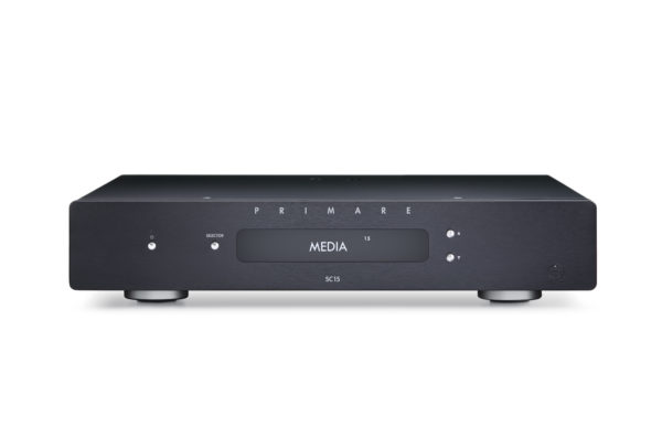 Primare SC15 Prisma preamplifier and network player front black without antenna