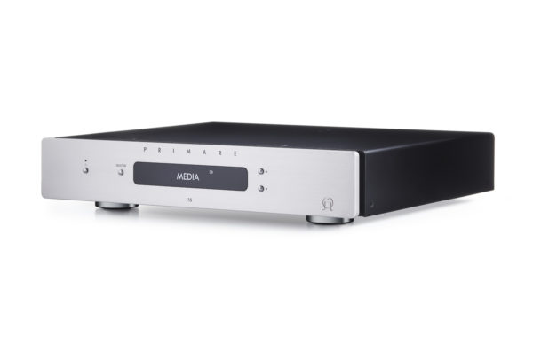 Primare I15 Prisma integrated amplifier and network player side titanium without antenna