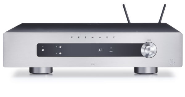 Primare I25 Prisma modular integrated amplifier and network player front titanium