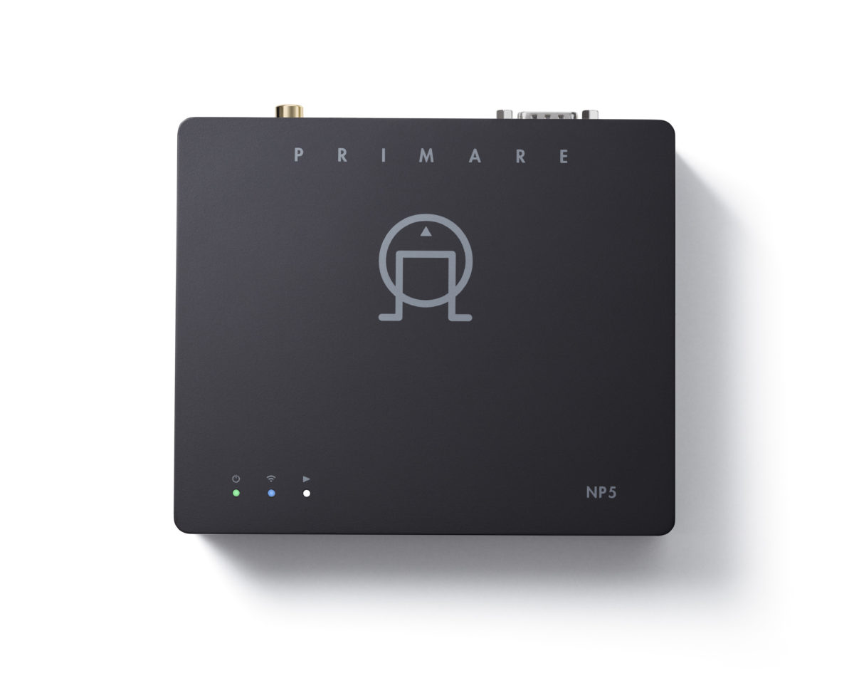 Primare NP5 Prisma network player top colored LED