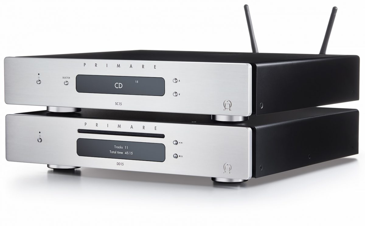 Primare SC15 Preamplifiers and network player, DD15 CD Player titanium